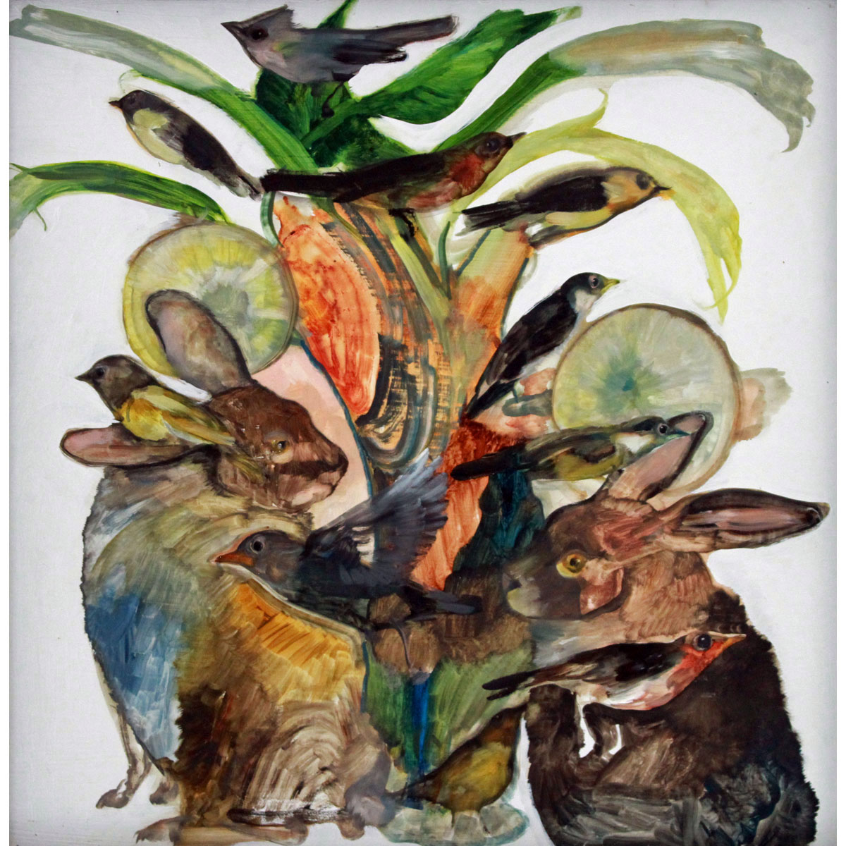 Hare Pair by Diane Kilgore Condon